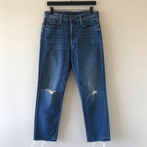 Mother Tomcat Ankle Fray Jeans, Globe Trotter